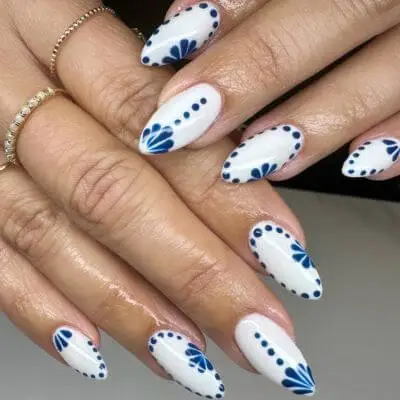 Structured manicure with builder gel for strong and elegant nails.
